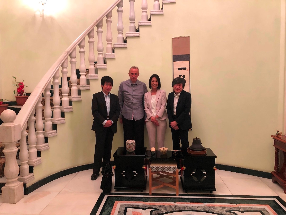 北岡大使 日本中央アジア友好協会 会長夫妻と会談 在タジキスタン日本国大使館
